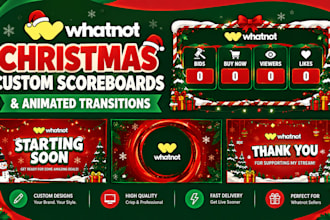 design whatnot christmas custom scoreboards and animated transitions
