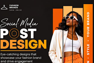design fashion social media post, product advertisement and promotion