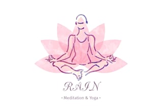 design yoga, wellness, spa, health and fitness logo