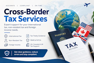 handle cross border tax, international tax, non resident tax and foreign income