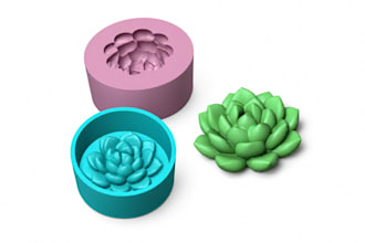 silicone and rubber molds with custom printable stl files ready for 3d printing