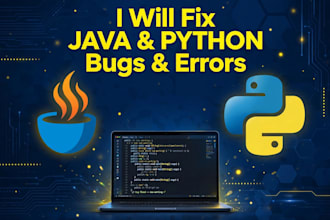 fix java and python bugs and do programming tasks