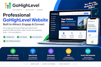 build gohighlevel website, ghl, ghl website, ghl automation, ghl crm automation