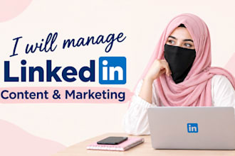 manage linkedin content and marketing