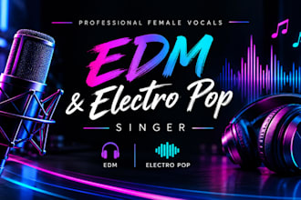 your female edm and electro pop singer for your song