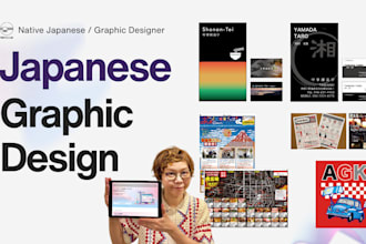 design a japanese inspired logo or brand illustration