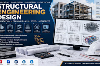 deliver foundation design framing plans steel concrete engineering analysis hvac