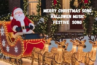 create, arrange children christmas song, new year, gift song, halloween music