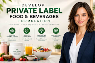 formulate dietary supplements, vitamins and nutrition products