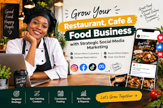 be your restaurant social media marketing manager for instagram and facebook