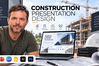 design construction bid presentation and contractor proposal deck