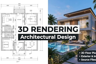 be your architect and do 3d rendering