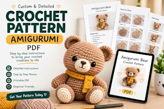 design crochet pattern amigurumi pdfk stuffed animal labubu plushie