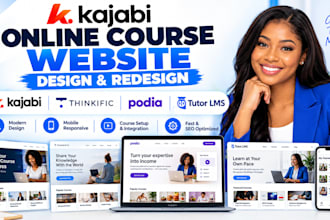 build online course kajabi website, kajabi sales page, kajabi funnel, kajabi seo