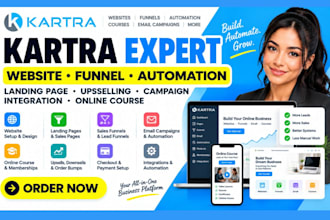 kartra automation, landing page, kartra upselling, kartra course