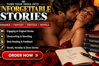 be romance ghostwriter beta reader fantasy erotica story novel book writer