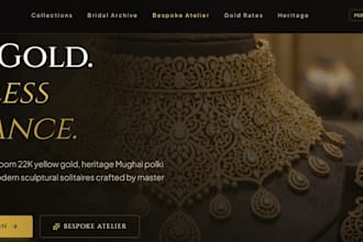 design a beautiful website on jewelery