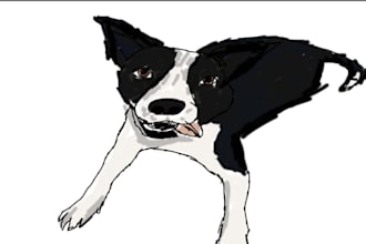 hand paint a tiktok sticker for you to use