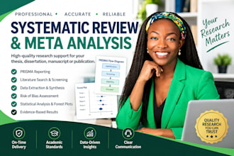 conduct a systematic review and meta analysis