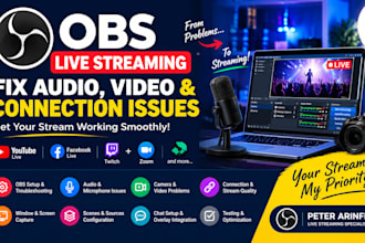 fix obs live streaming audio video and connection issues