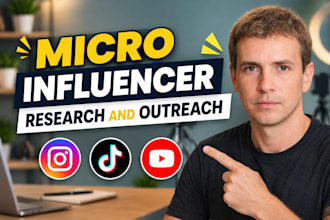 research  instagram and outreach micro influencers for influencer marketing