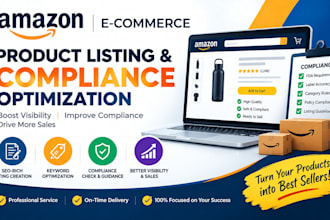 create amazon fda compliant product listings with SEO optimization