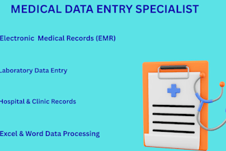be your  medical virtual assistant  and data entry expert