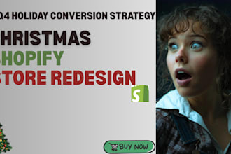 design or redesign shopify dropshipping store for christmas