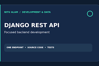 develop django rest apis for your web application
