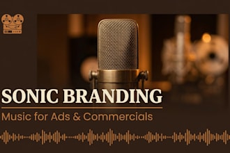 produce sonic branding music and audio logo for your ads or commercial