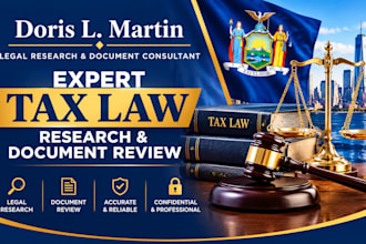 provide expert tax law legal research and document review
