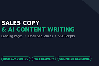 high converting sales copy and ai content scripts