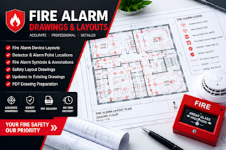design professional fire alarm drawings safety layouts