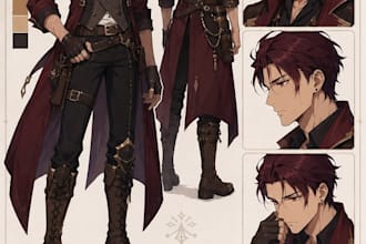 design dnd and fantasy rpg character illustrations