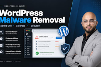 remove wordpress malware, hacked and secure your websites