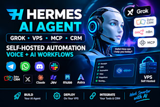 setup hermes bot grok voice bot vps self hosted hermes zoho crm jev muse astra