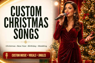 write a personalized christmas song with your custom message