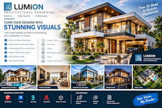 create realistic architectural rendering and visualization in lumion