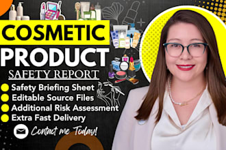 prepare professional cosmetic product safety reportcpsr and documentation