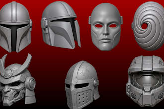 sculpt 3d mask 3d helmet cosplay mask anime mask halloween mask for 3d printing