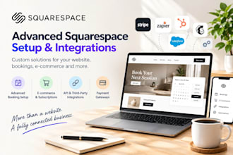 set up advanced squarespace booking, API, and ecommerce integration