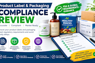 review your fda label for food, supplement, cosmetic compliance