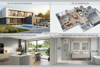 make interior design modern kitchen and bathroom