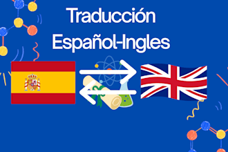 traduzco textos científico de español a ingles