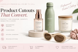 create ecommerce product cutouts with natural shadows