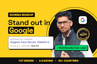 add schema markup and fix structured data errors for google rich results