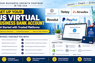 open us virtual bank account mercury, relay and airwallex for you
