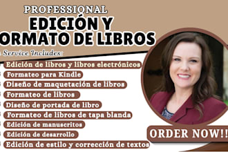 edición de libros, desarrollo, formato kindle, corrección y amazon KDP