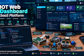 build a custom iot web dashboard and saas admin panel