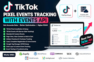 setup tiktok pixel tracking with events API